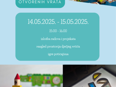 Dani otvorenih vrata u Dječjem vrtiću Škrinjica