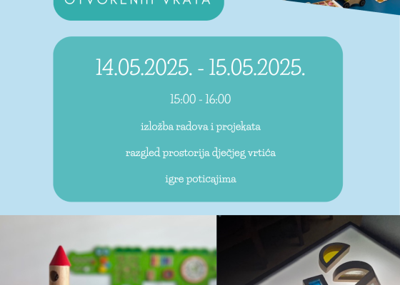 Dani otvorenih vrata u Dječjem vrtiću Škrinjica